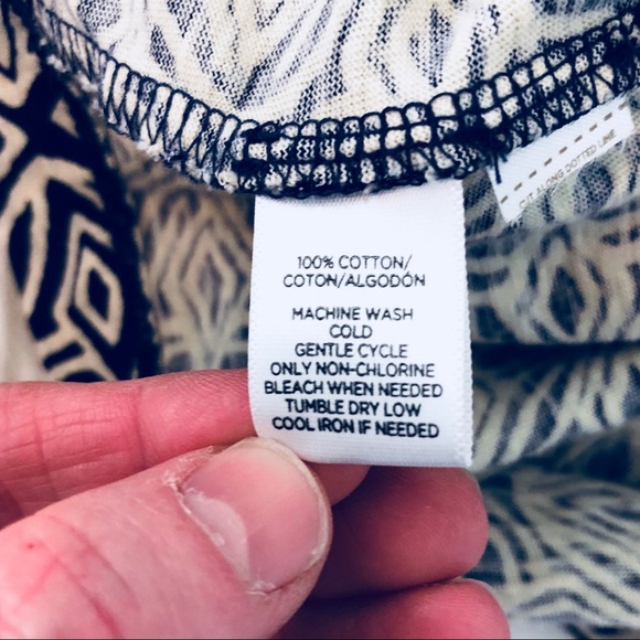 Loft Purple & Cream Tribal Print Dress Sz SP - Picture 7 of 7